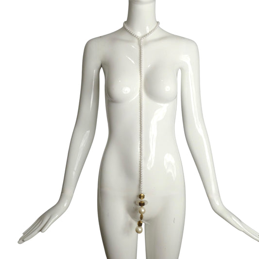 PIERRE CARDIN-1998 Pearl Drop Necklace