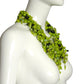 PIERRE CARDIN-Green Glass Bead Necklace