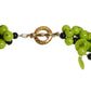 PIERRE CARDIN-Green Glass Bead Necklace
