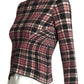 ALEXANDER MCQUEEN- Wool Plaid Sweater Top, Size 4