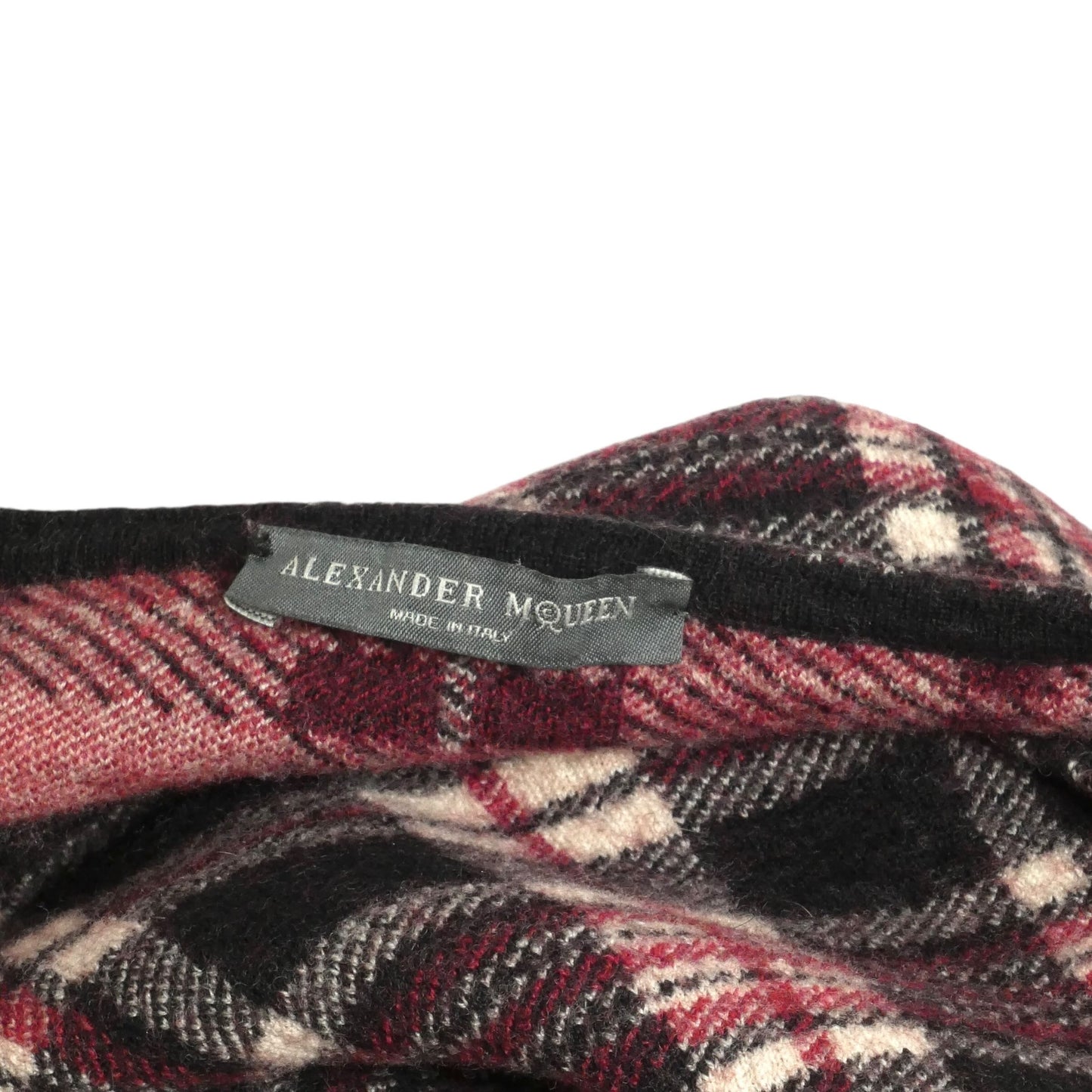 ALEXANDER MCQUEEN- Wool Plaid Sweater Top, Size 4