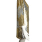 PIERRE CARDIN HAUTE COUTURE-1991 Gold & Silver Sequin Cocktail Dress, Size 4