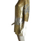 PIERRE CARDIN HAUTE COUTURE-1991 Gold & Silver Sequin Cocktail Dress, Size 4