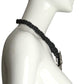 PIERRE CARDIN-1994 Metal Lions Head & Rubber Choker