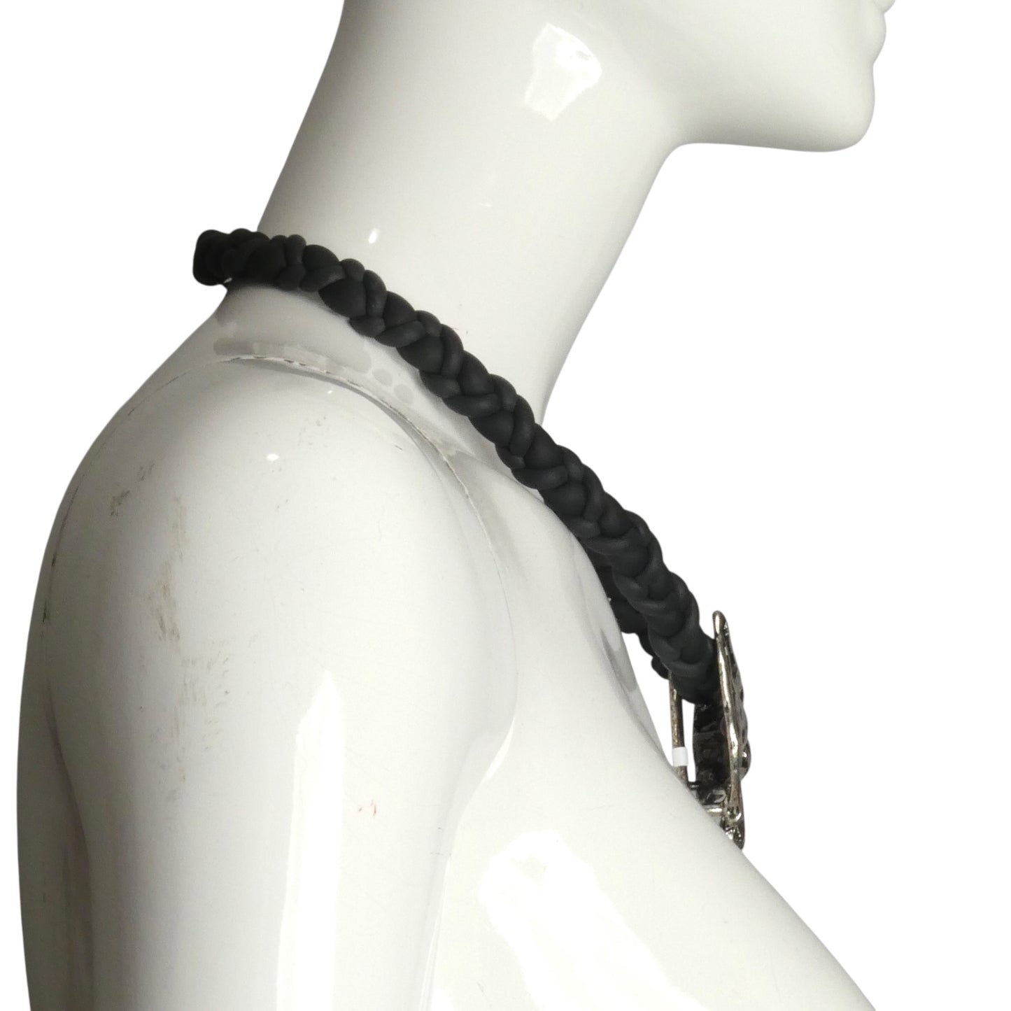 PIERRE CARDIN-1994 Metal Lions Head & Rubber Choker