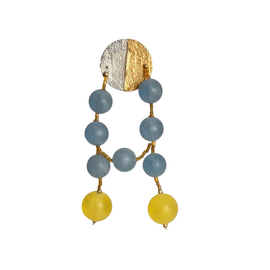 PIERRE CARDIN-1995 Frosted Bead Single Earring