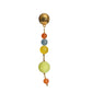 PIERRE CARDIN HERITAGE - 1995 Multi Color Frosted Bead Single Earring
