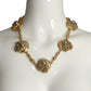 PIERRE CARDIN-2000 Gold & Silver Metal Medallion Necklace