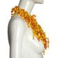 PIERRE CARDIN-Yellow & Orange Glass Bead Necklace
