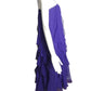 1980s Purple Ruffle Chiffon Dress, Size 4