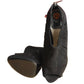 2000s Suede Laser Cut Booties, Size-38.5