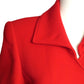 VALENTINO- 1980s Red Knit Blazer, Size 4