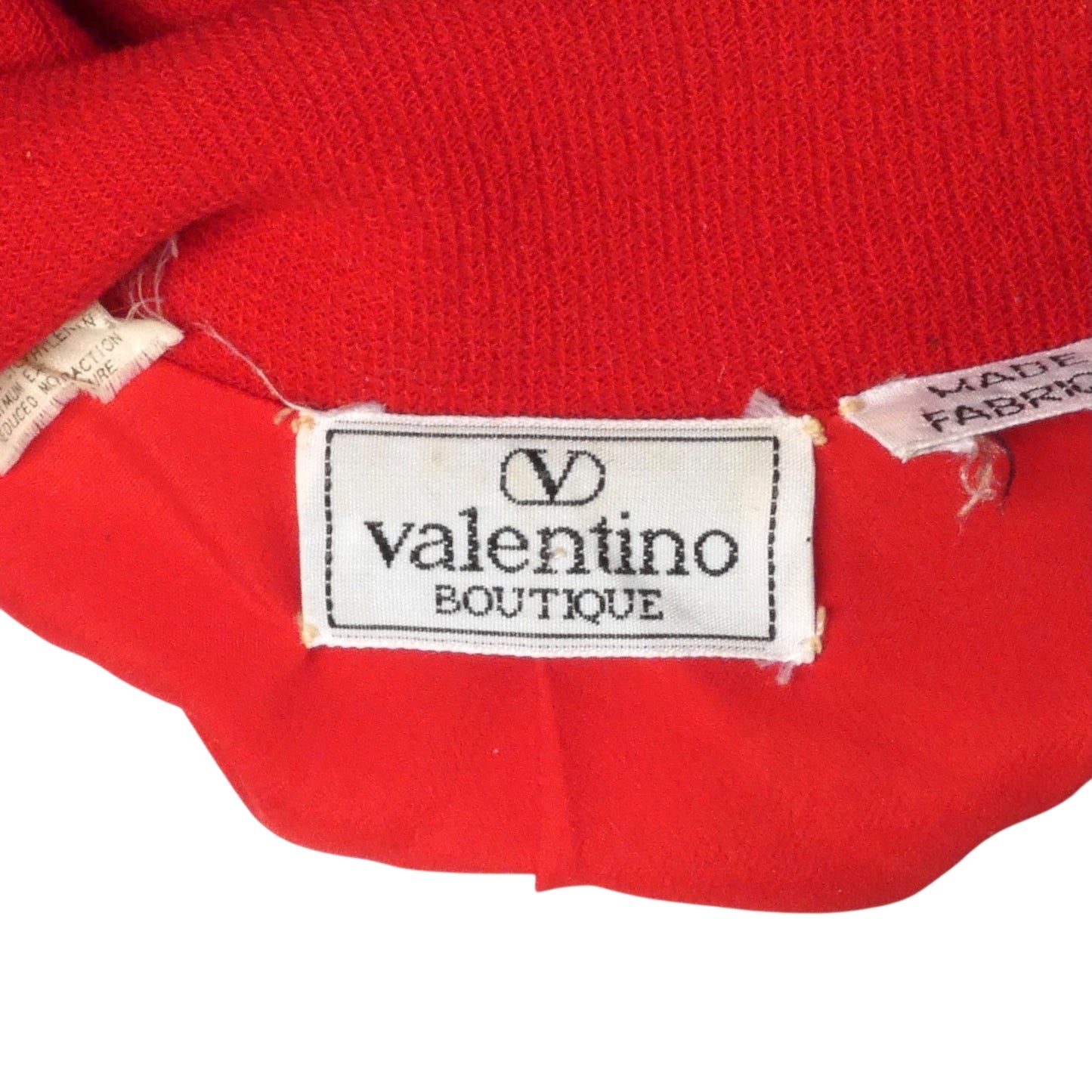 VALENTINO- 1980s Red Knit Blazer, Size 4