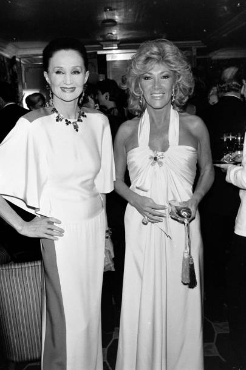 JACQUELINE DE RIBES- 1985 Pink Silk Knit Halter Gown, Size 6