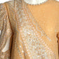 ZANDRA RHODES- 1980s Beaded Silk Dress, Size 8