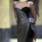 JEAN-LOUIS SCHERRER HAUTE COUTURE- 1988 Velvet, Silk & Chiffon Dress, Size 8