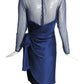 JEAN-LOUIS SCHERRER HAUTE COUTURE- 1988 Velvet, Silk & Chiffon Dress, Size 8