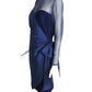 JEAN-LOUIS SCHERRER HAUTE COUTURE- 1988 Velvet, Silk & Chiffon Dress, Size 8