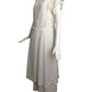 GINA FRATINI- 1980s White Cotton Tiered Dress, Size 4