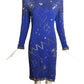 1980s Beaded Silk Dress, Size 8