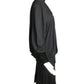 EMANUEL UNGARO HAUTE COUTURE- 1985 Black Knit & Velvet Drop Waist Dress, Size 10