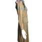 GOSAMMER WINGS- 1980s 3pc Beaded Suede Skirt Ensemble, Size 6