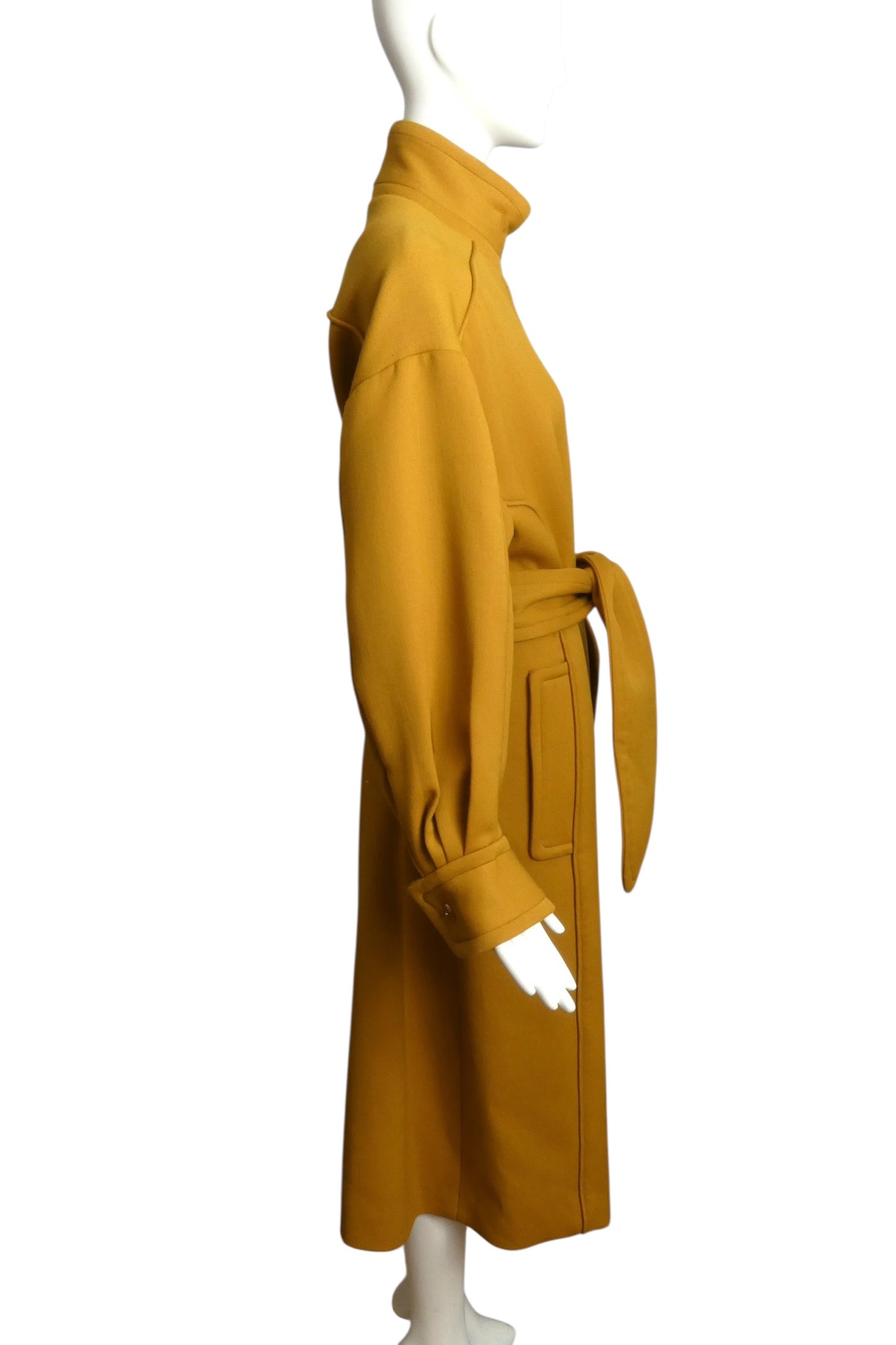 2022 NWT Mustard Wool Overcoat, Size 12