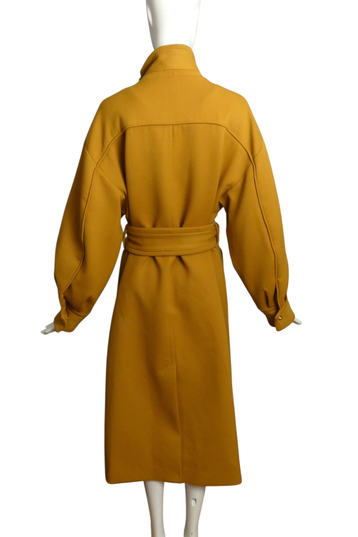 2022 NWT Mustard Wool Overcoat, Size 12