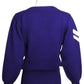 1960s Purple Cheerleaders Wool Sweater, Size 8
