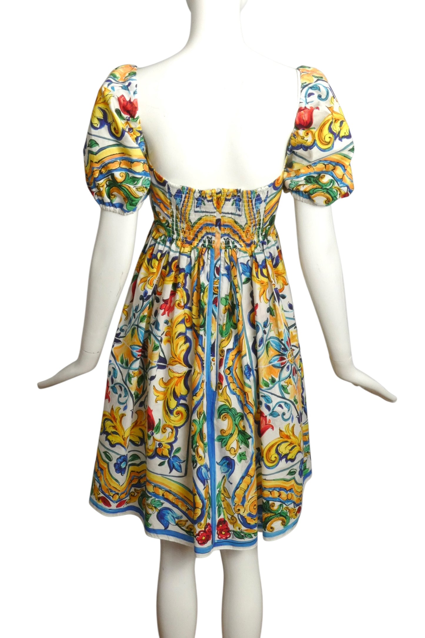2020s Printed Cotton Poplin Summer Dress, Size 12