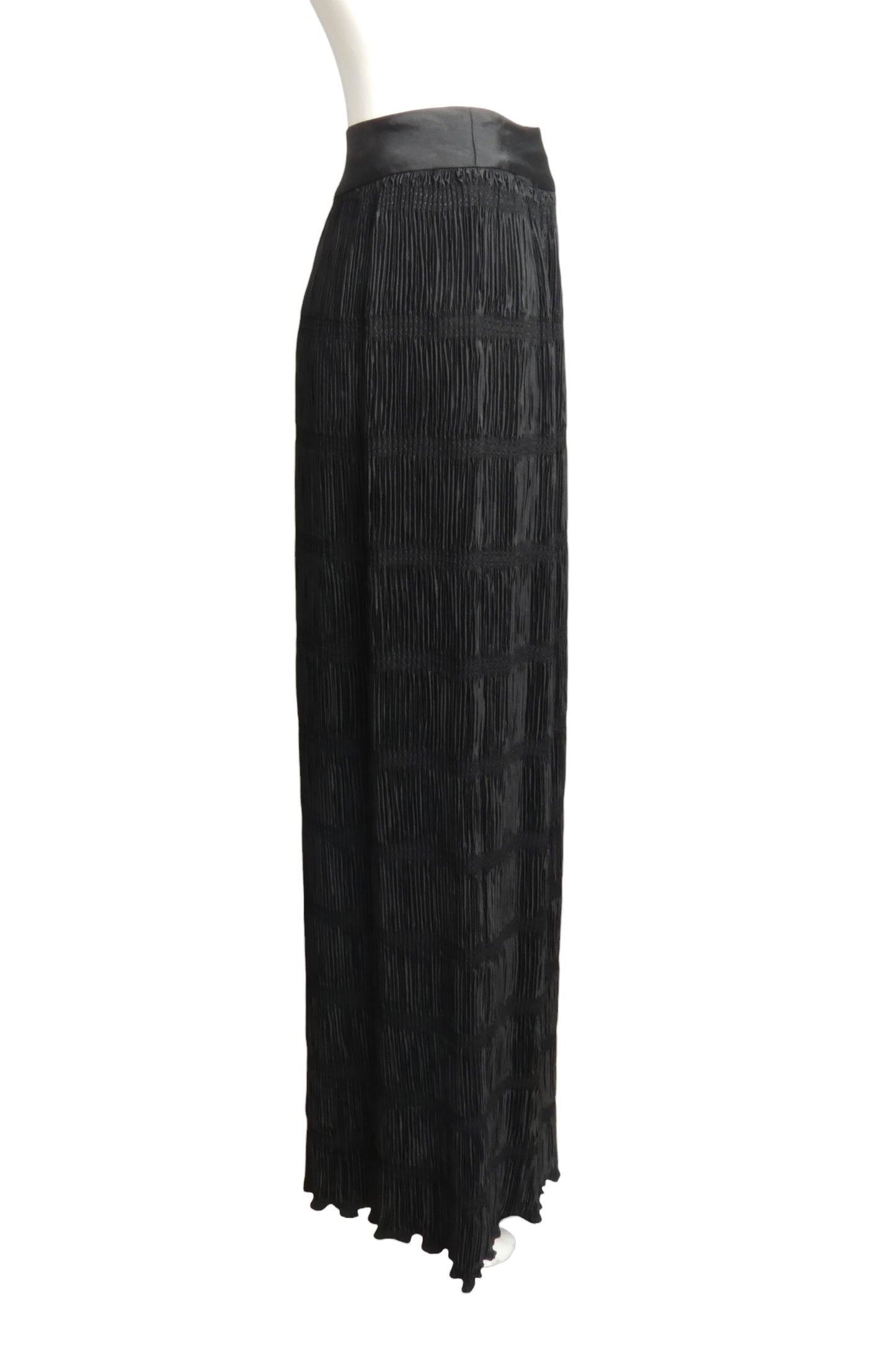 1980s Plisse Maxi Skirt, Size 8