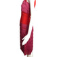 1950s Red & Pink Fringed Crepe Dress, Size 6