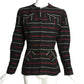 ADRIAN- 1940s Wool Stripe Jacket, Size 10