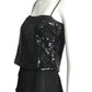 VALENTINO- 1980s Black Sequin Shell, Size 4