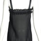 RENA LANGE- NWT 1993 Black Crepe & Lace Tank, Size 2
