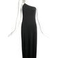 RUDI GERNREICH- 1975 Accented Black Jersey Evening Gown, Size 6