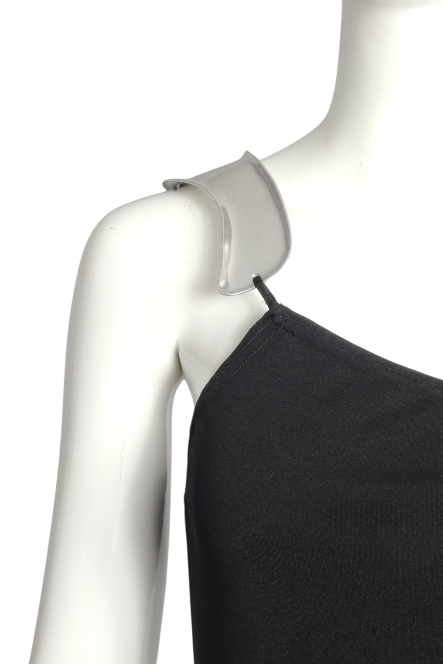 RUDI GERNREICH- 1975 Accented Black Jersey Evening Gown, Size 6