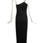 RUDI GERNREICH- 1975 Accented Black Jersey Evening Gown, Size 6