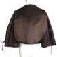 CHADO- Brown Satin Basket Weave Jacket, Size 8