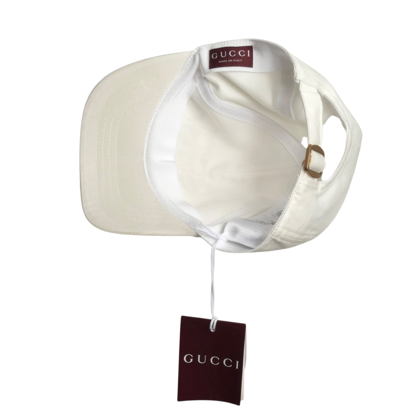 2020s NWT Ivory Cotton Logo Cap, Size Small