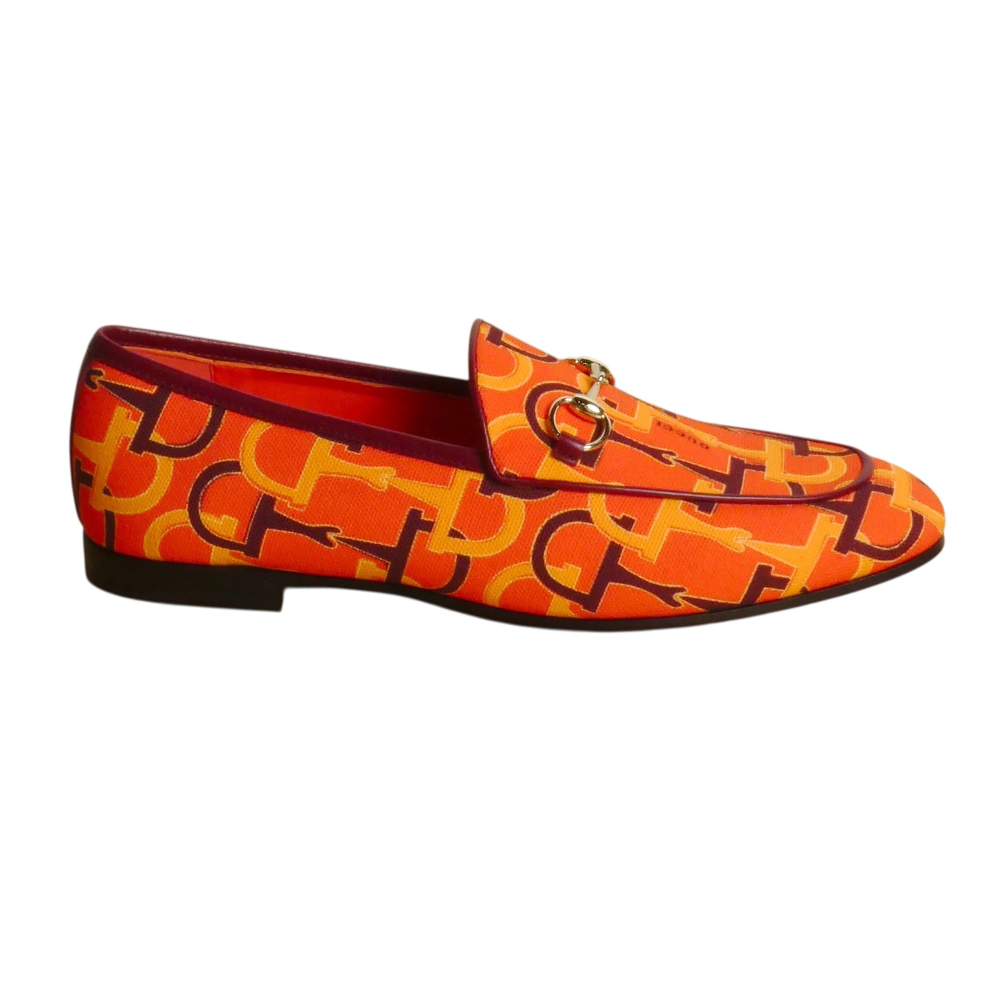 GUCCI- NIB Orange Jordaan Loafers, Multiple Sizes Available