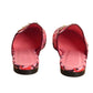 GUCCI- NIB Pink Princetown Horsebit Print Mules, Multiple Sizes Available
