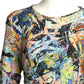 DSQUARED2- 2022 Printed Knit Shirred Dress, Size XL