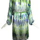 Printed Chiffon Dress, Size Small