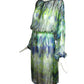 Printed Chiffon Dress, Size Small