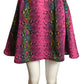 2021 NWT Multi Color Snakeskin Print Skirt, Size 6