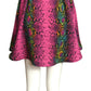 2021 NWT Multi Color Snakeskin Print Skirt, Size 6