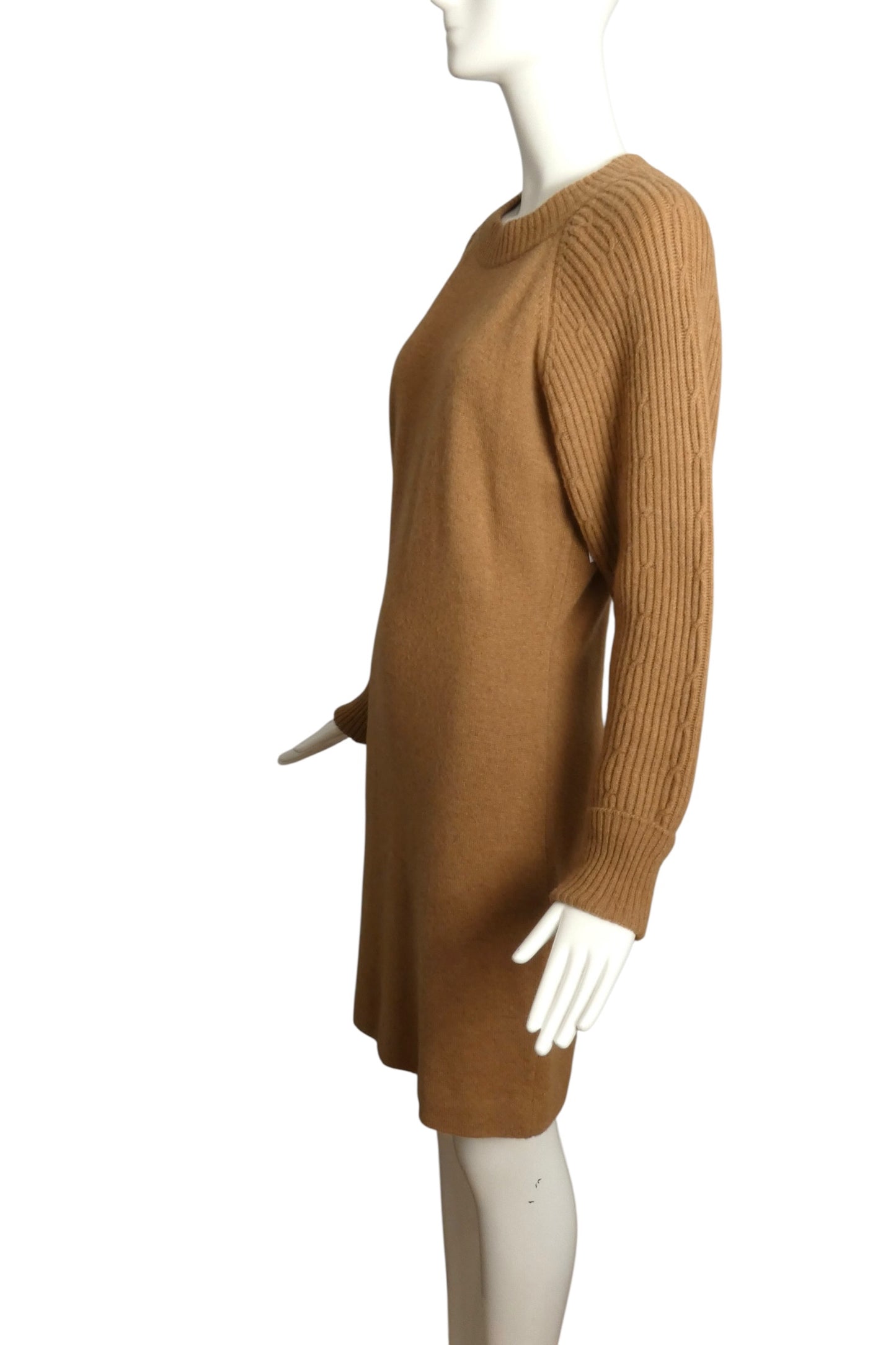 c.1980 Camel Hair Sweater Dress, Size Medium