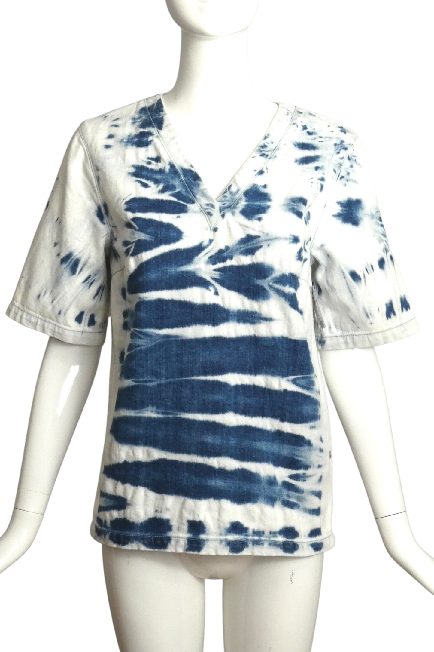 2019 Tie Dye Denim Shirt, Size 4