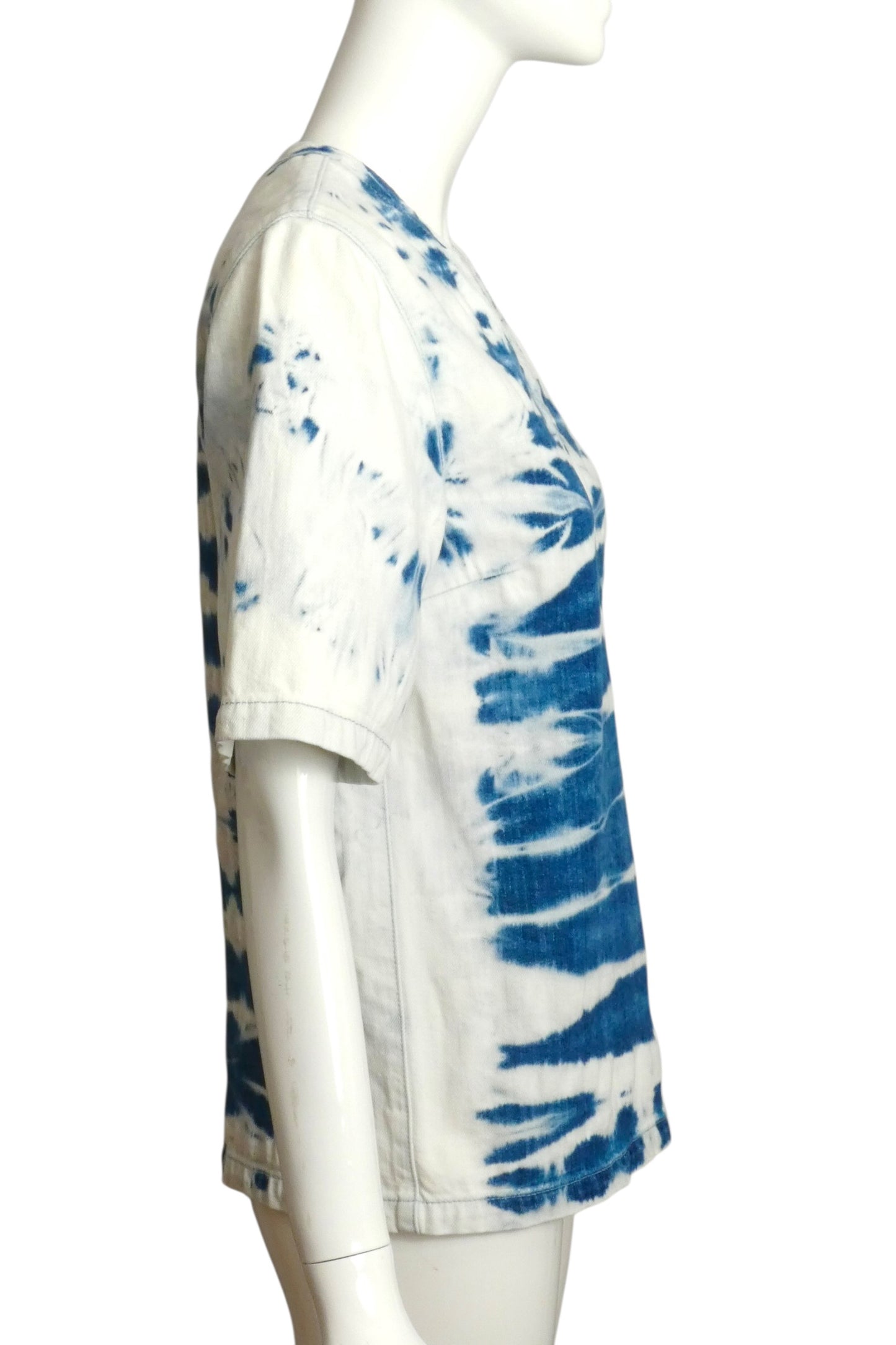 2019 Tie Dye Denim Shirt, Size 4